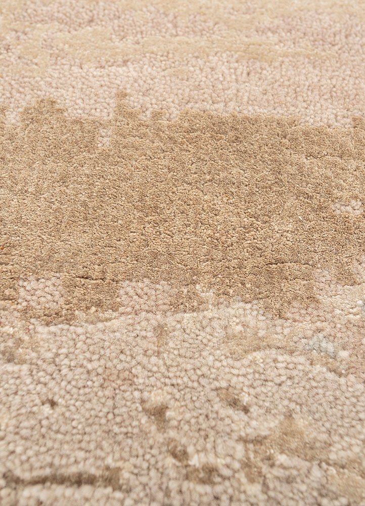 entropy blue wool and bamboo silk hand knotted Rug - CloseUp entropy blue wool and bamboo silk hand knotted Rug - CloseUp