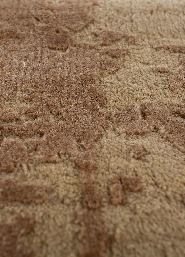 uvenuti grey and black wool and bamboo silk hand knotted Rug - CloseUp uvenuti grey and black wool and bamboo silk hand knotted Rug - CloseUp