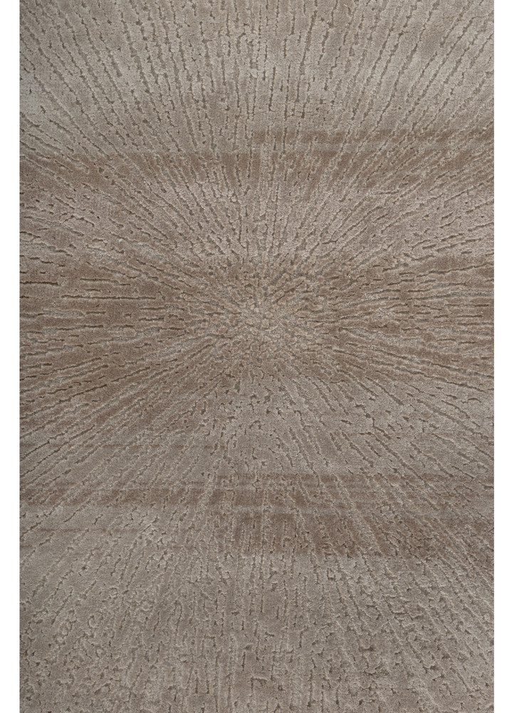 uvenuti ivory wool and bamboo silk hand knotted Rug - CloseUp