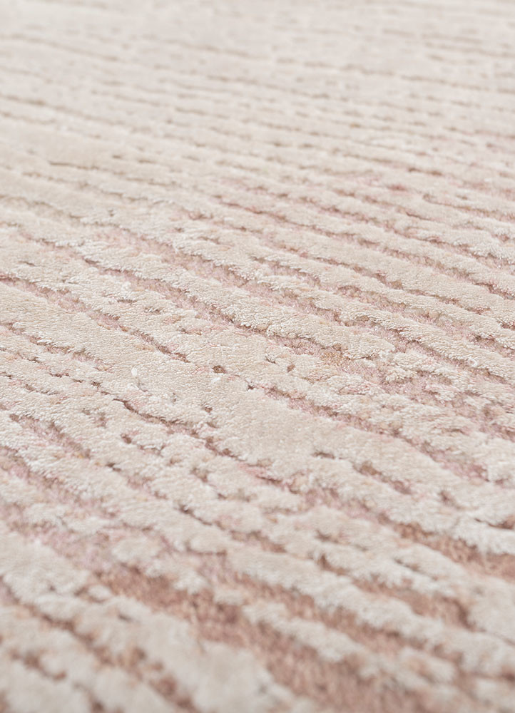 chaos theory by kavi pink and purple wool and bamboo silk hand knotted Rug - CloseUp chaos theory by kavi pink and purple wool and bamboo silk hand knotted Rug - CloseUp