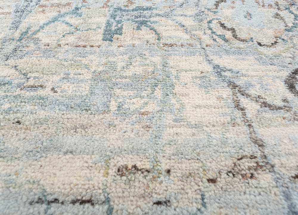 erbe ivory afghan wool hand knotted Rug - CloseUp erbe ivory afghan wool hand knotted Rug - CloseUp