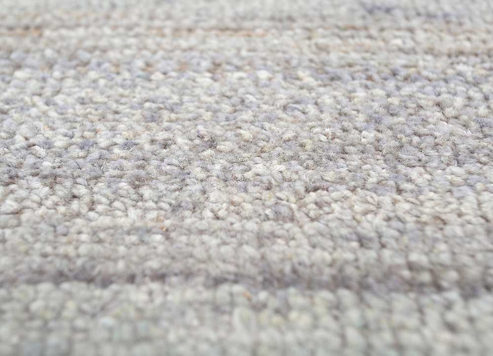 blythe blue afghan wool hand knotted Rug - CloseUp