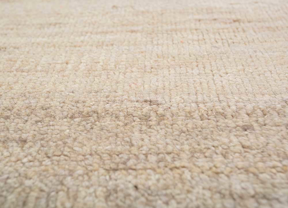 blythe ivory afghan wool hand knotted Rug - CloseUp