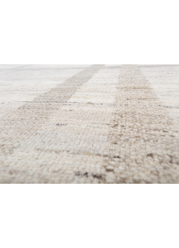 blythe ivory afghan wool hand knotted Rug - CloseUp