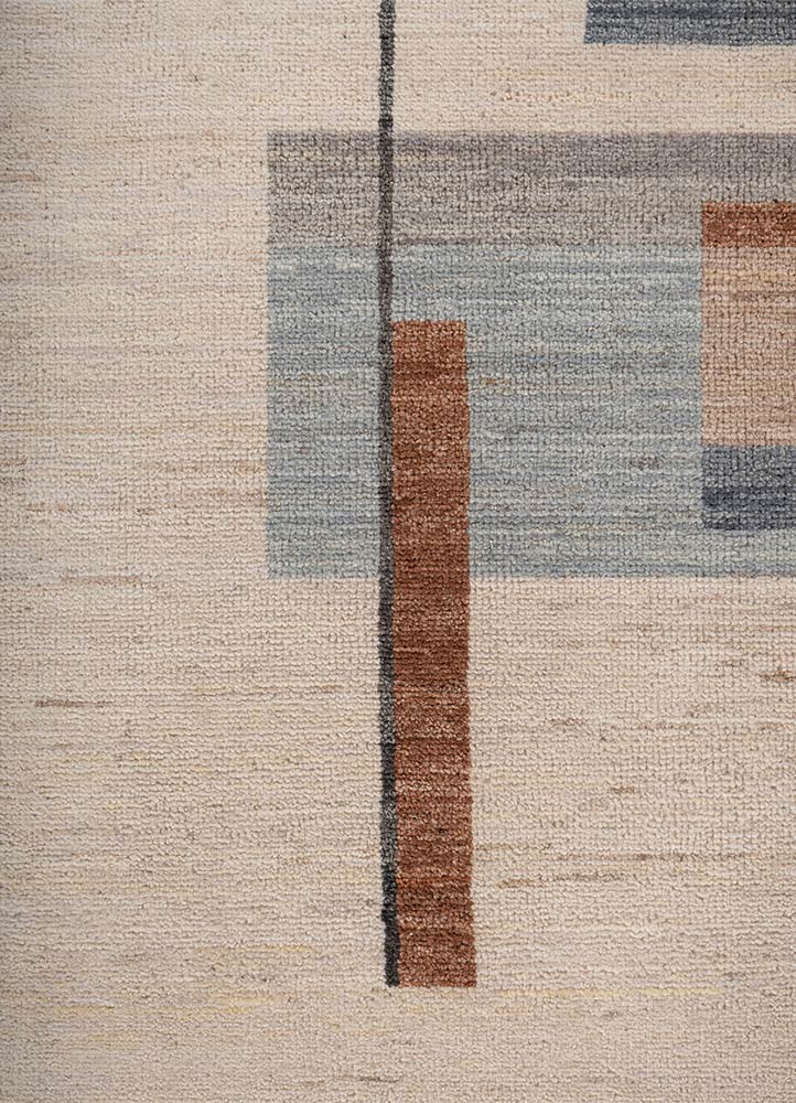 aprezo ivory wool hand knotted Rug - CloseUp aprezo ivory wool hand knotted Rug - CloseUp