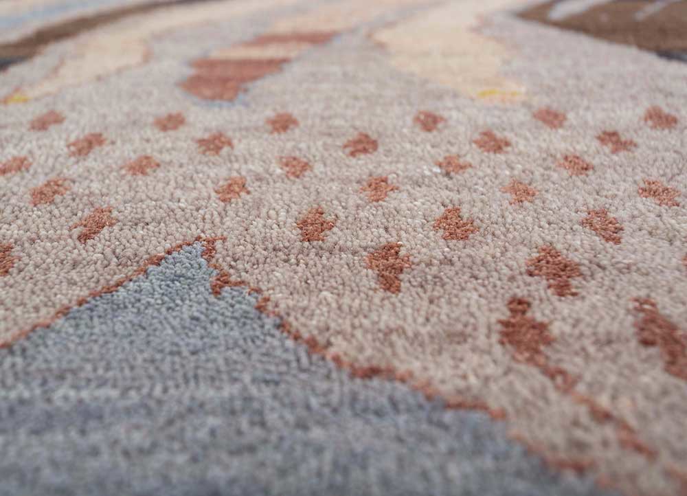 manchaha blue wool and silk hand knotted Rug - CloseUp manchaha blue wool and silk hand knotted Rug - CloseUp