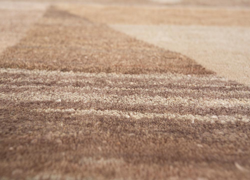 freedom manchaha beige and brown wool and silk hand knotted Rug - CloseUp freedom manchaha beige and brown wool and silk hand knotted Rug - CloseUp