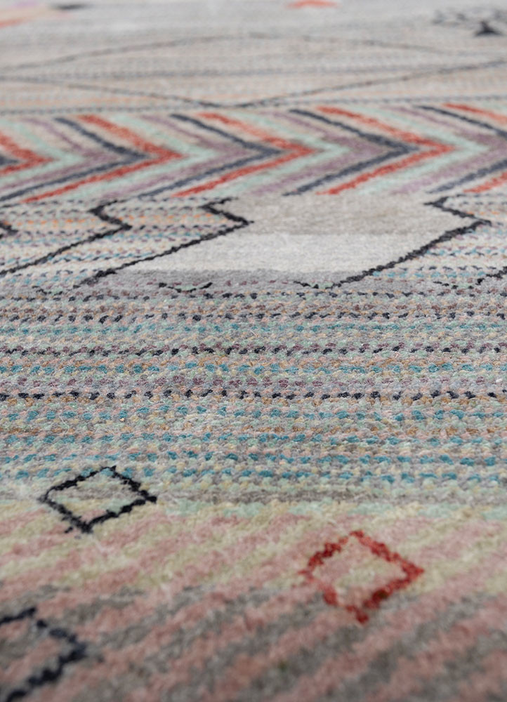 freedom manchaha blue silk hand knotted Rug - CloseUp freedom manchaha blue silk hand knotted Rug - CloseUp