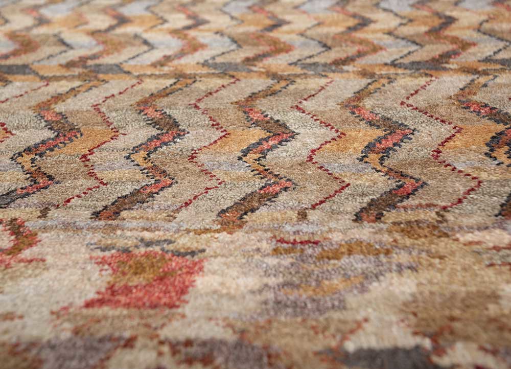 manchaha ivory silk hand knotted Rug - CloseUp manchaha ivory silk hand knotted Rug - CloseUp