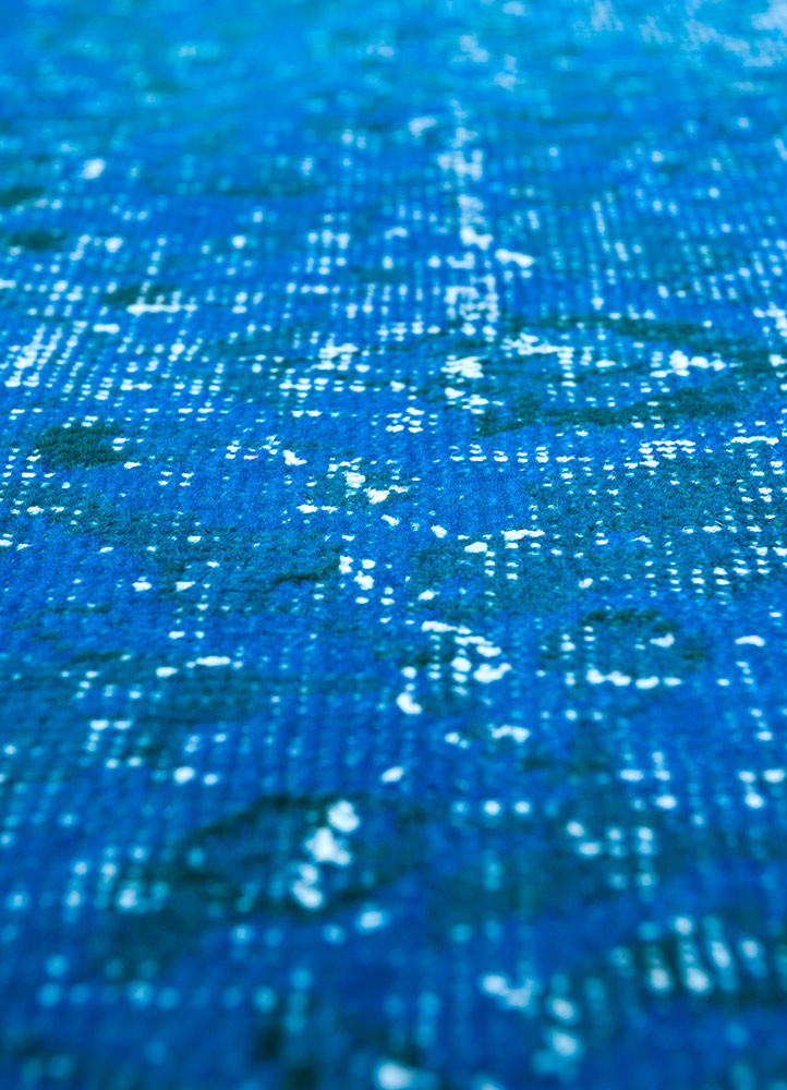 lacuna blue wool hand knotted Rug - CloseUp lacuna blue wool hand knotted Rug - CloseUp
