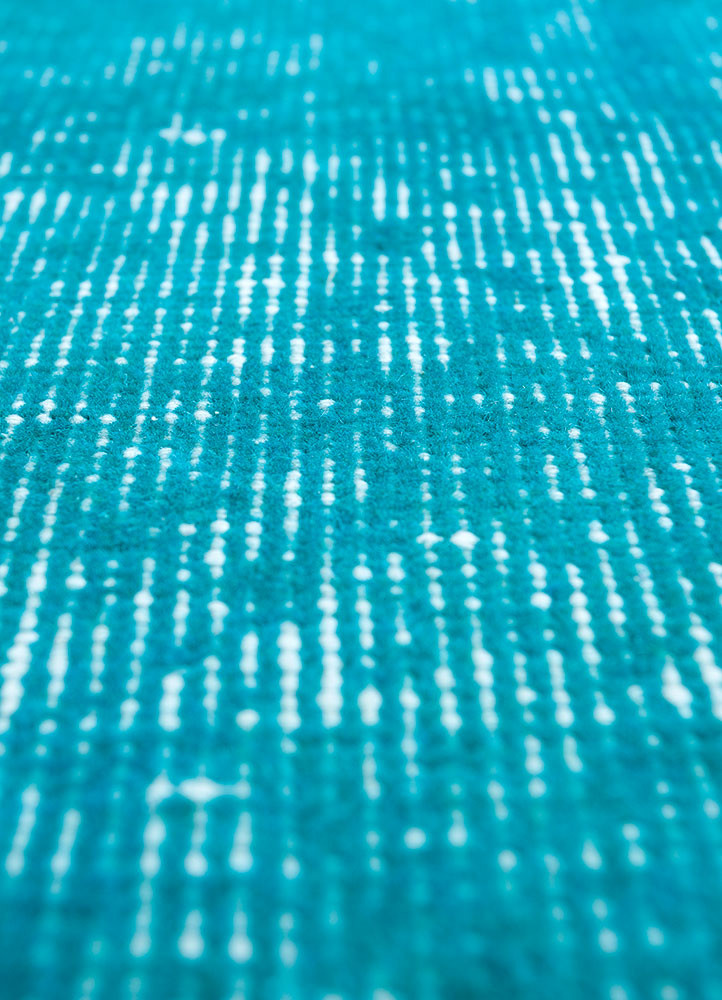 lacuna blue wool hand knotted Rug - CloseUp lacuna blue wool hand knotted Rug - CloseUp