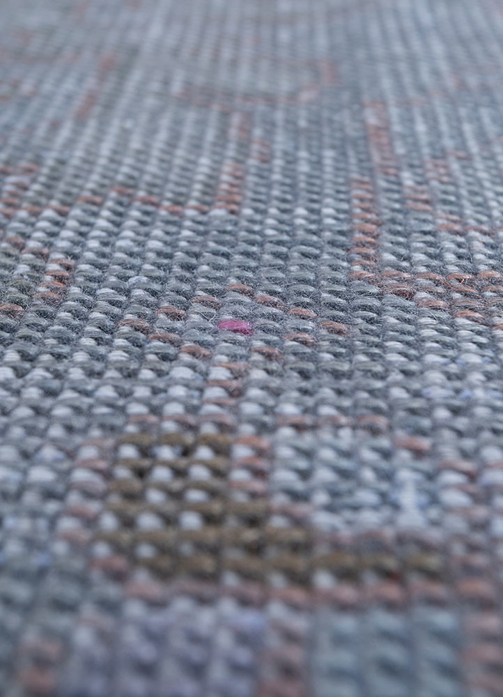 lacuna blue wool hand knotted Rug - CloseUp lacuna blue wool hand knotted Rug - CloseUp
