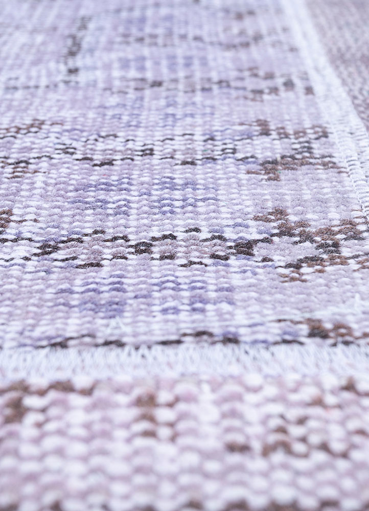 provenance pink and purple wool hand knotted Rug - CloseUp provenance pink and purple wool hand knotted Rug - CloseUp