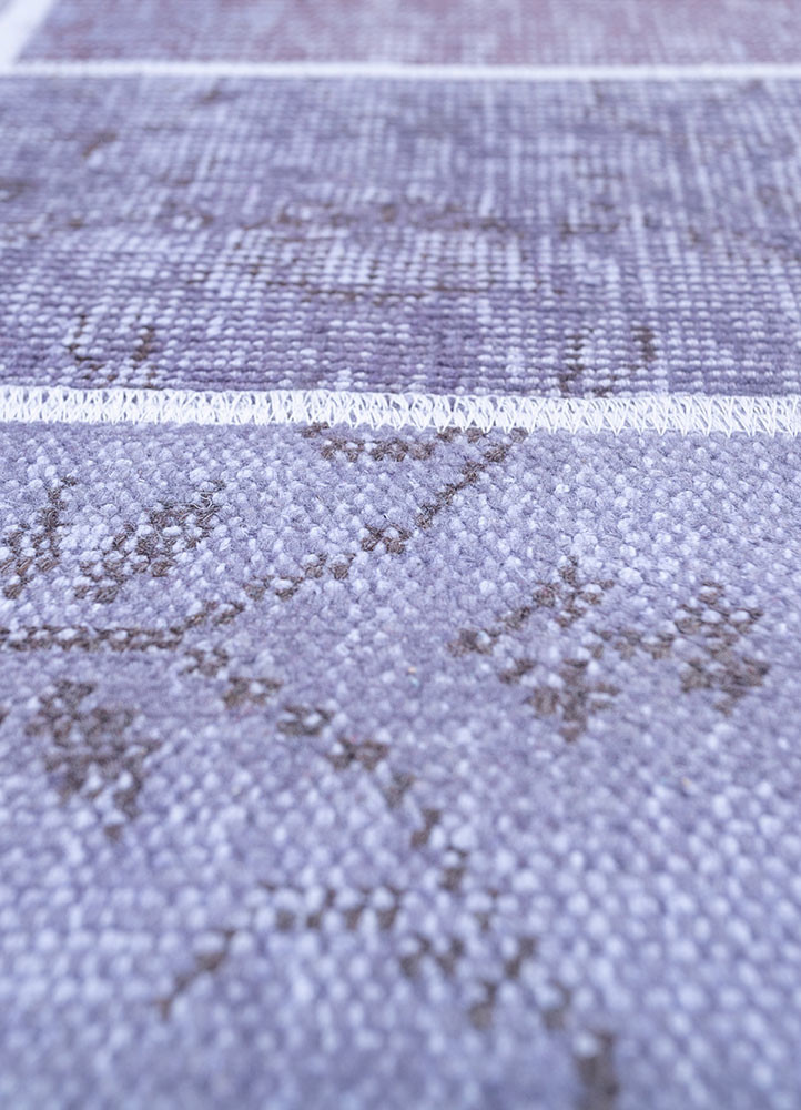 provenance pink and purple wool hand knotted Rug - CloseUp provenance pink and purple wool hand knotted Rug - CloseUp