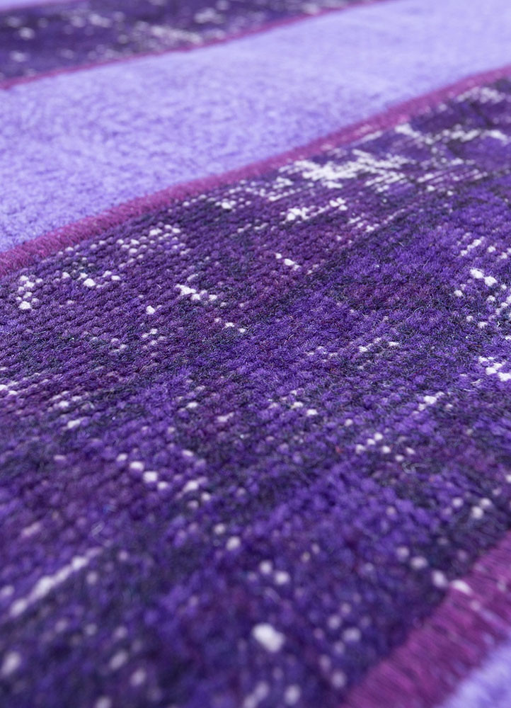 provenance pink and purple wool hand knotted Rug - CloseUp provenance pink and purple wool hand knotted Rug - CloseUp