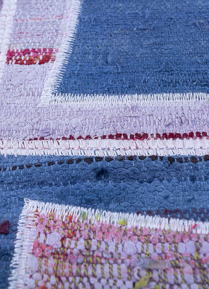 provenance pink and purple wool hand knotted Rug - CloseUp provenance pink and purple wool hand knotted Rug - CloseUp