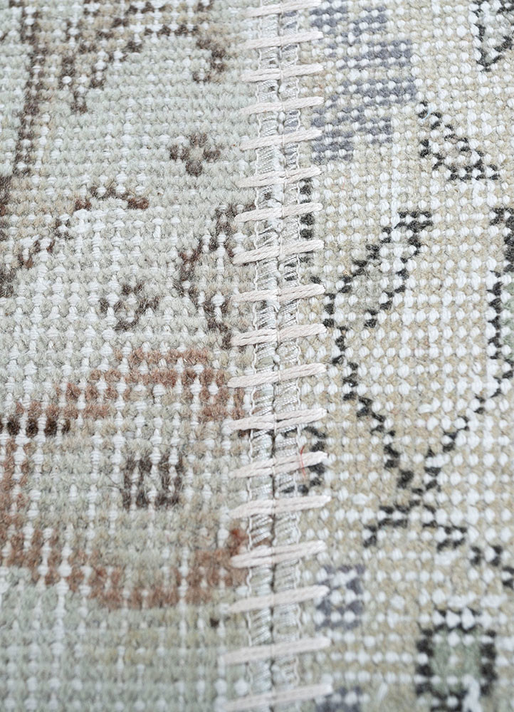 provenance grey and black wool hand knotted Rug - CloseUp provenance grey and black wool hand knotted Rug - CloseUp