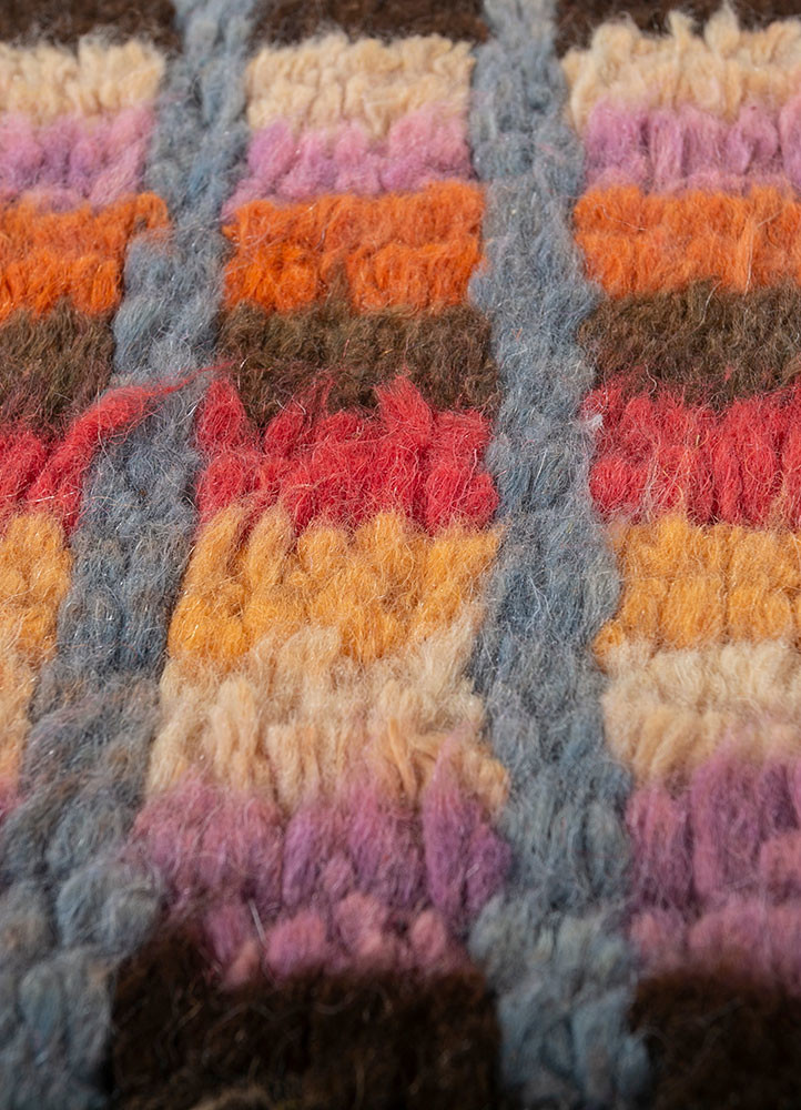 nuray pink and purple wool hand knotted Rug - CloseUp nuray pink and purple wool hand knotted Rug - CloseUp