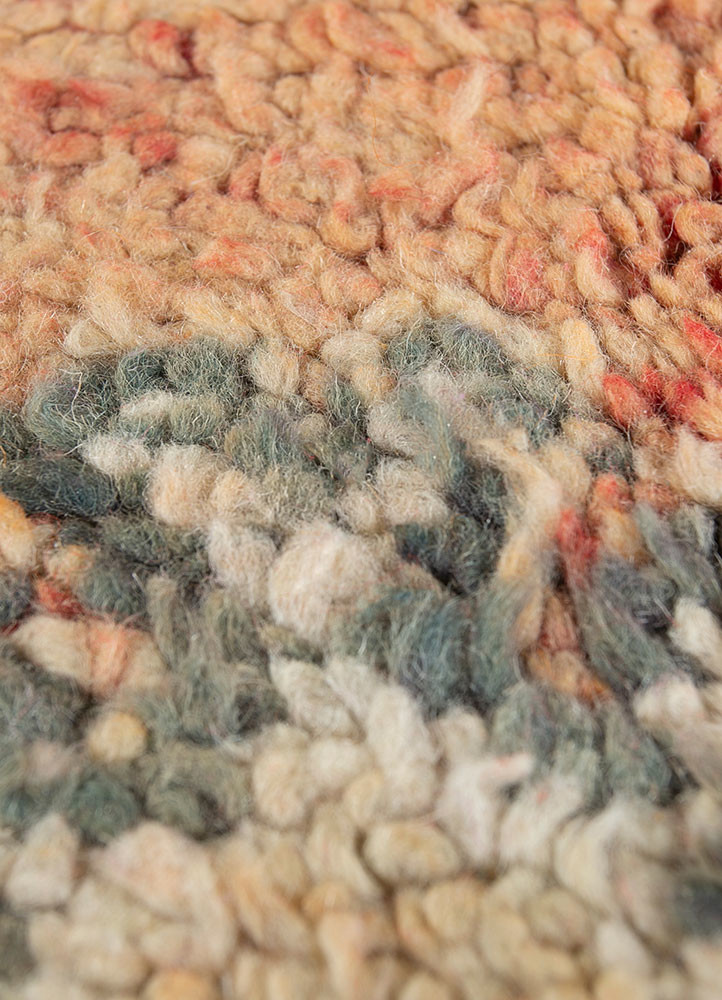 nuray red and orange wool hand knotted Rug - CloseUp nuray red and orange wool hand knotted Rug - CloseUp