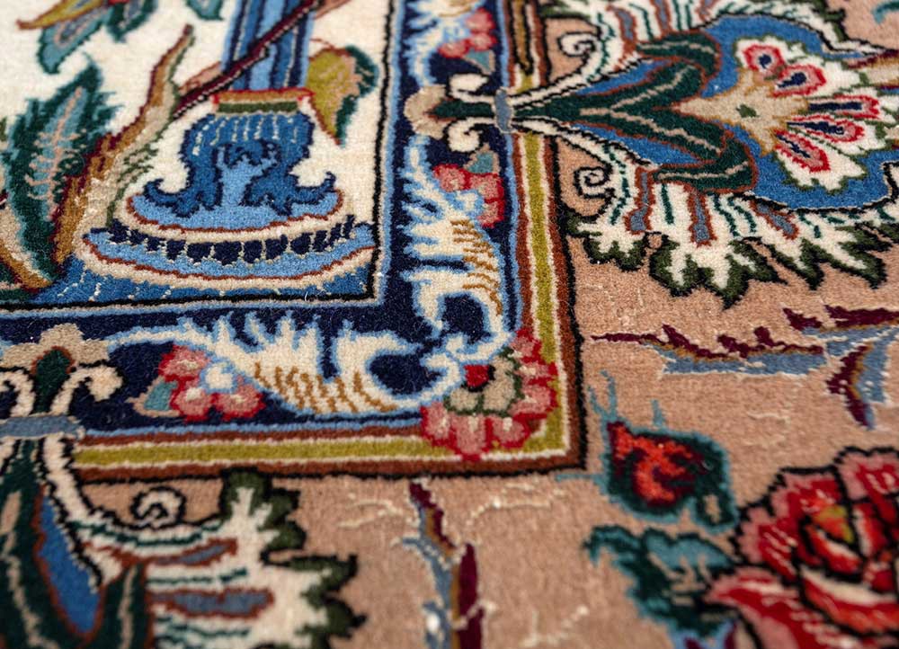 Gulmarg Ivory Hand Knotted Wool and Silk RugsPae4751Jaipur Rugs