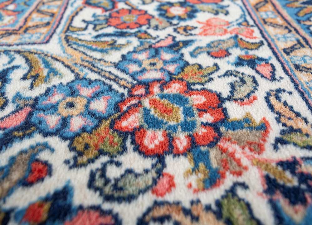 Aalam Blue Hand Knotted Wool RugsPae4857Jaipur Rugs