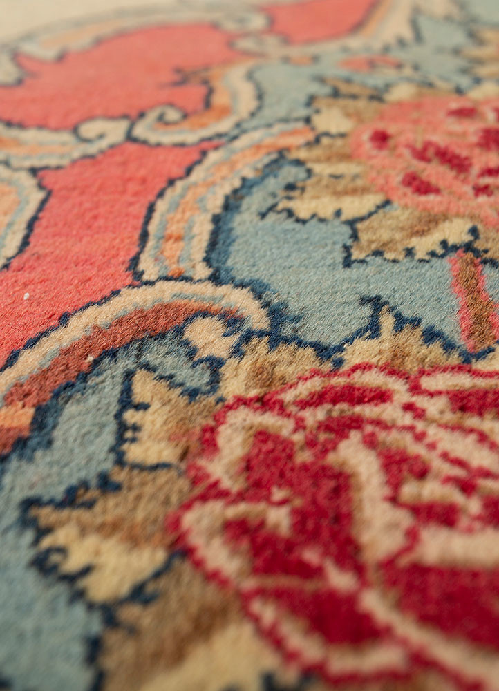 aalam gold wool hand knotted Rug - CloseUp aalam gold wool hand knotted Rug - CloseUp