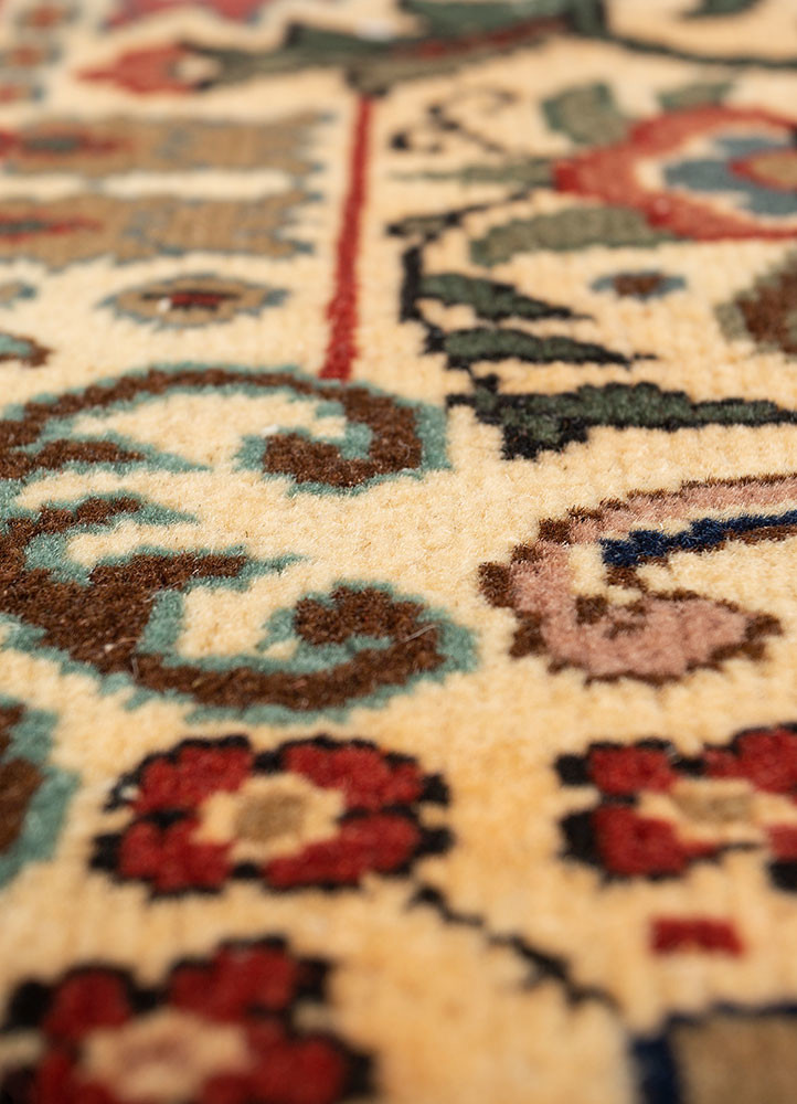 aalam blue wool hand knotted Rug - CloseUp aalam blue wool hand knotted Rug - CloseUp