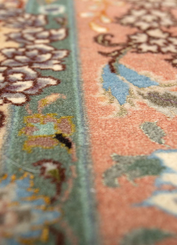 aalam grey and black wool hand knotted Rug - CloseUp