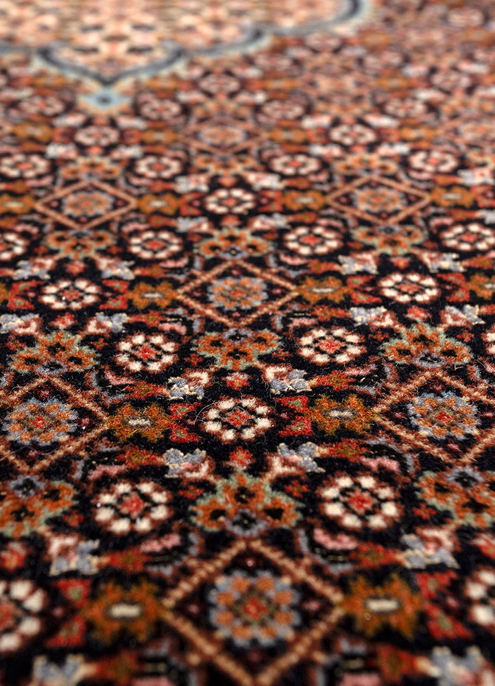 aalam beige and brown wool hand knotted Rug - CloseUp aalam beige and brown wool hand knotted Rug - CloseUp