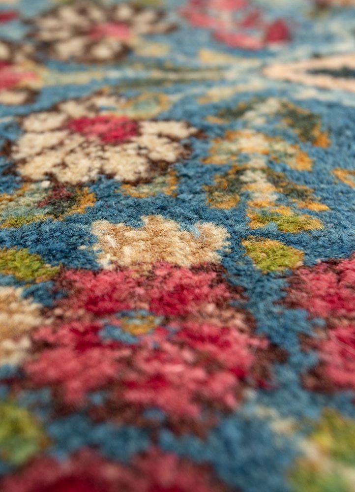 aalam gold wool hand knotted Rug - CloseUp aalam gold wool hand knotted Rug - CloseUp