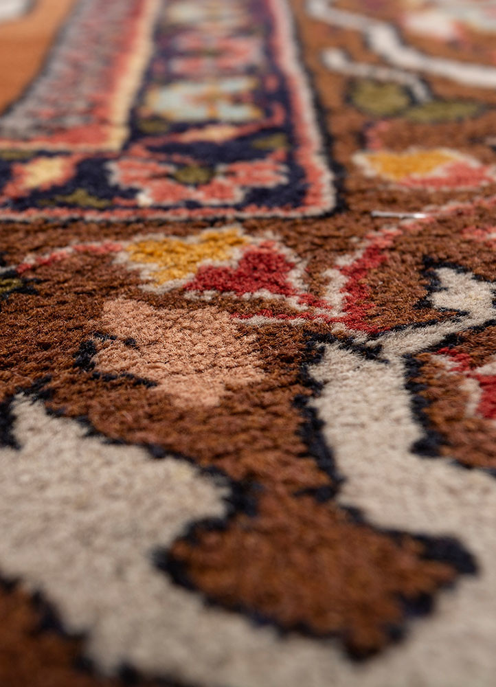 aalam grey and black wool hand knotted Rug - CloseUp aalam grey and black wool hand knotted Rug - CloseUp