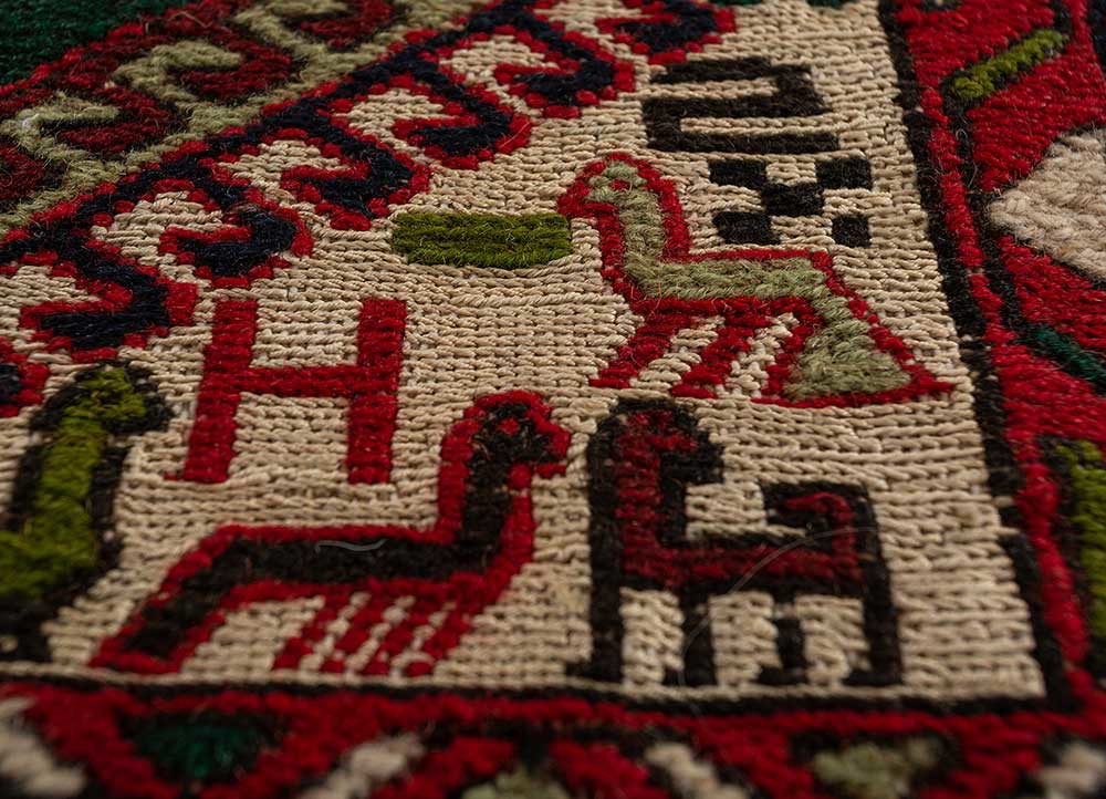 Kiaan Green Hand Knotted Wool and Silk Rugs Pae5301 Jaipur Rugs USA