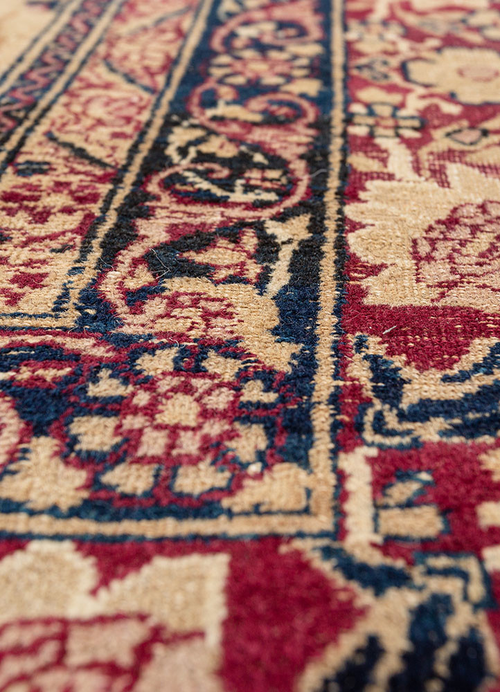 aalam pink and purple wool hand knotted Rug - CloseUp aalam pink and purple wool hand knotted Rug - CloseUp