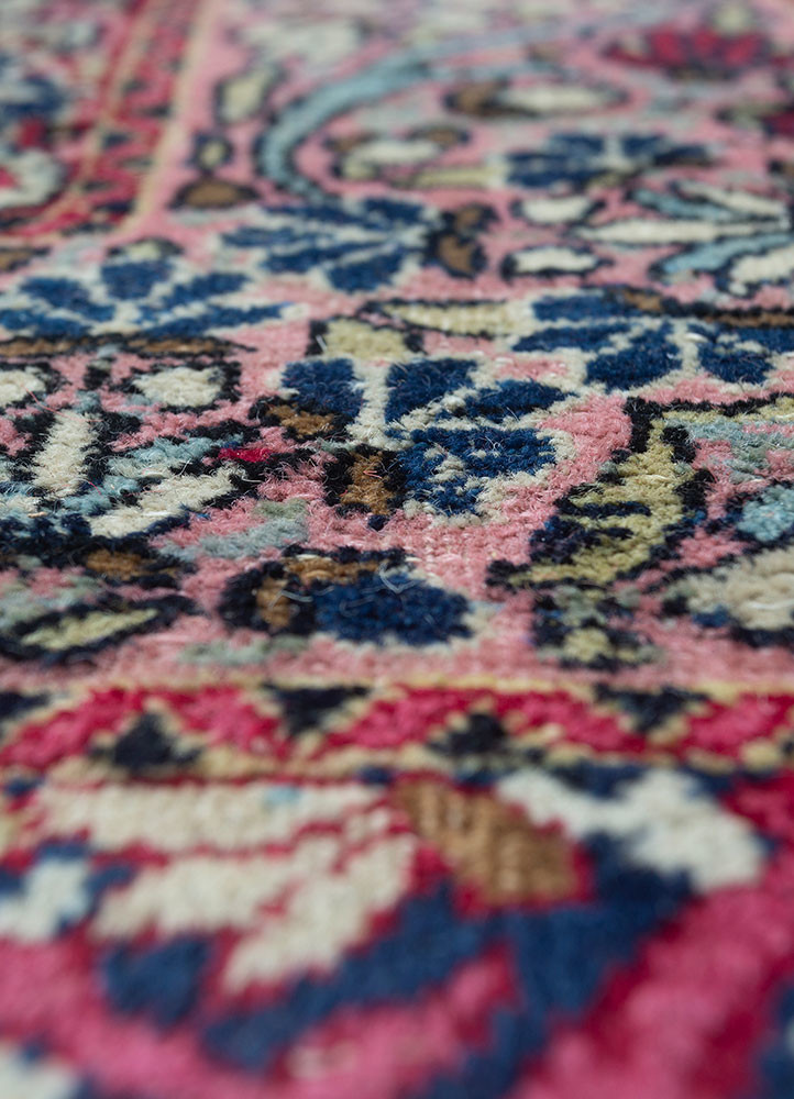 aalam red and orange wool hand knotted Rug - CloseUp aalam red and orange wool hand knotted Rug - CloseUp