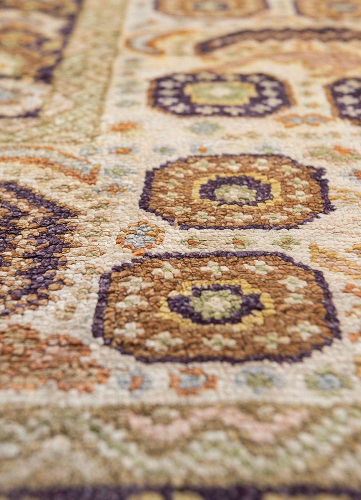gulmarg pink and purple silk hand knotted Rug - CloseUp gulmarg pink and purple silk hand knotted Rug - CloseUp