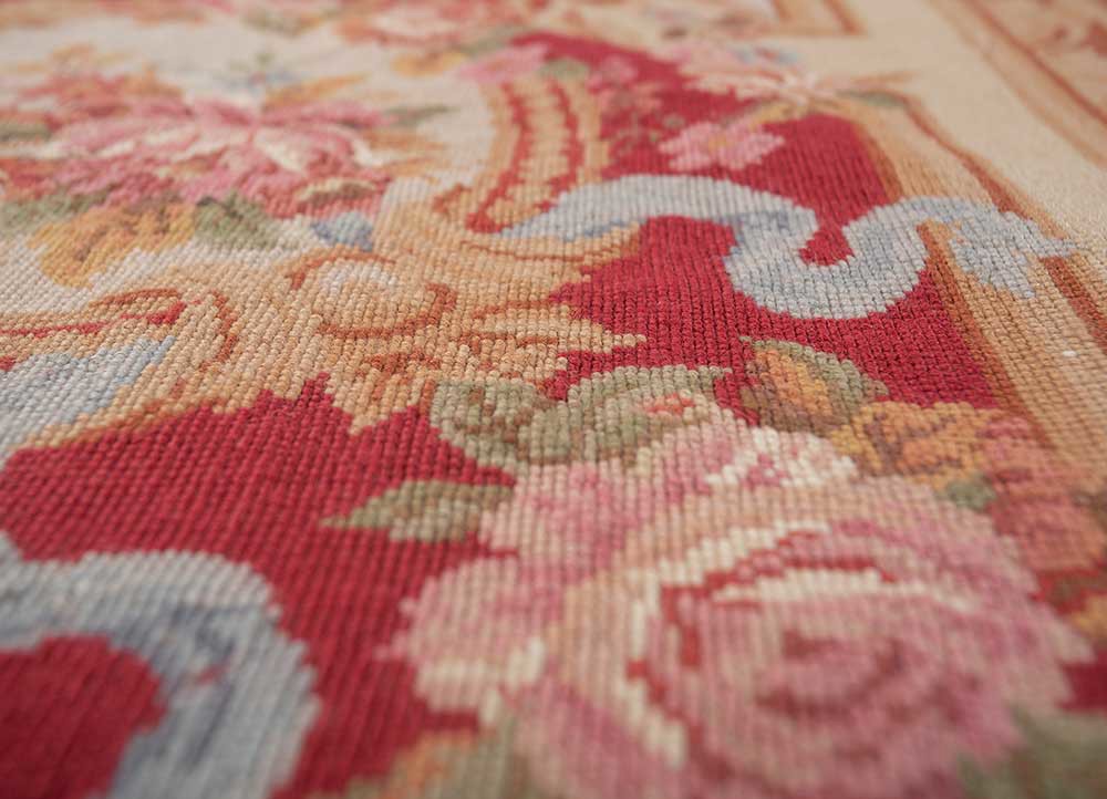 wall art red and orange wool flat weaves WALL ART & TAPESTRY - CloseUp