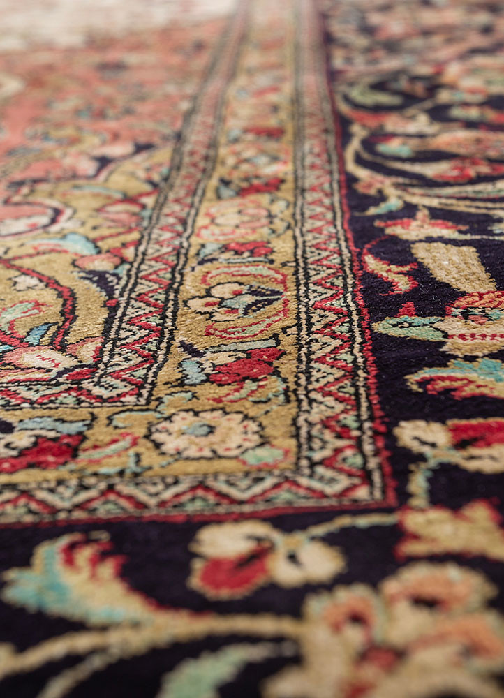 gulmarg pink and purple silk hand knotted Rug - CloseUp gulmarg pink and purple silk hand knotted Rug - CloseUp