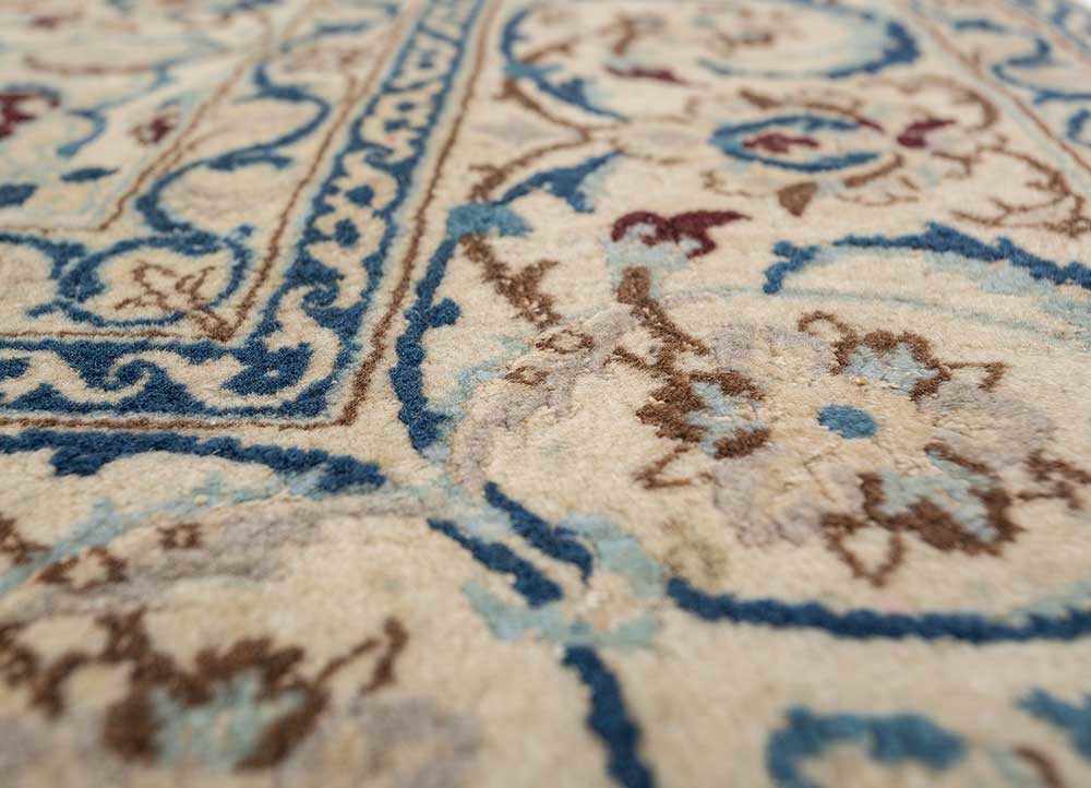 Aalam Ivory Hand Knotted Wool and Silk RugsPae5849Jaipur Rugs