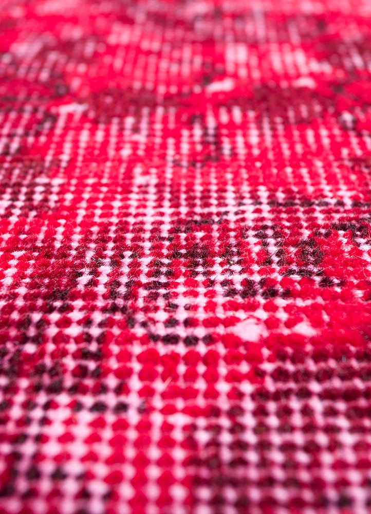 lacuna red and orange wool hand knotted Rug - CloseUp lacuna red and orange wool hand knotted Rug - CloseUp