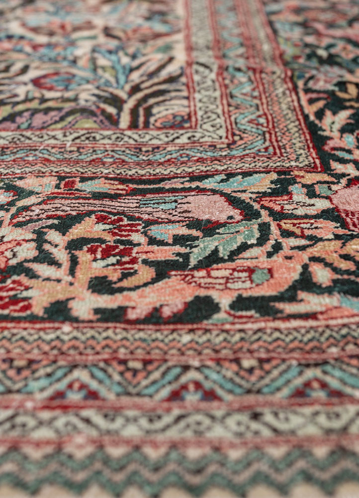 gulmarg pink and purple silk hand knotted Rug - CloseUp gulmarg pink and purple silk hand knotted Rug - CloseUp