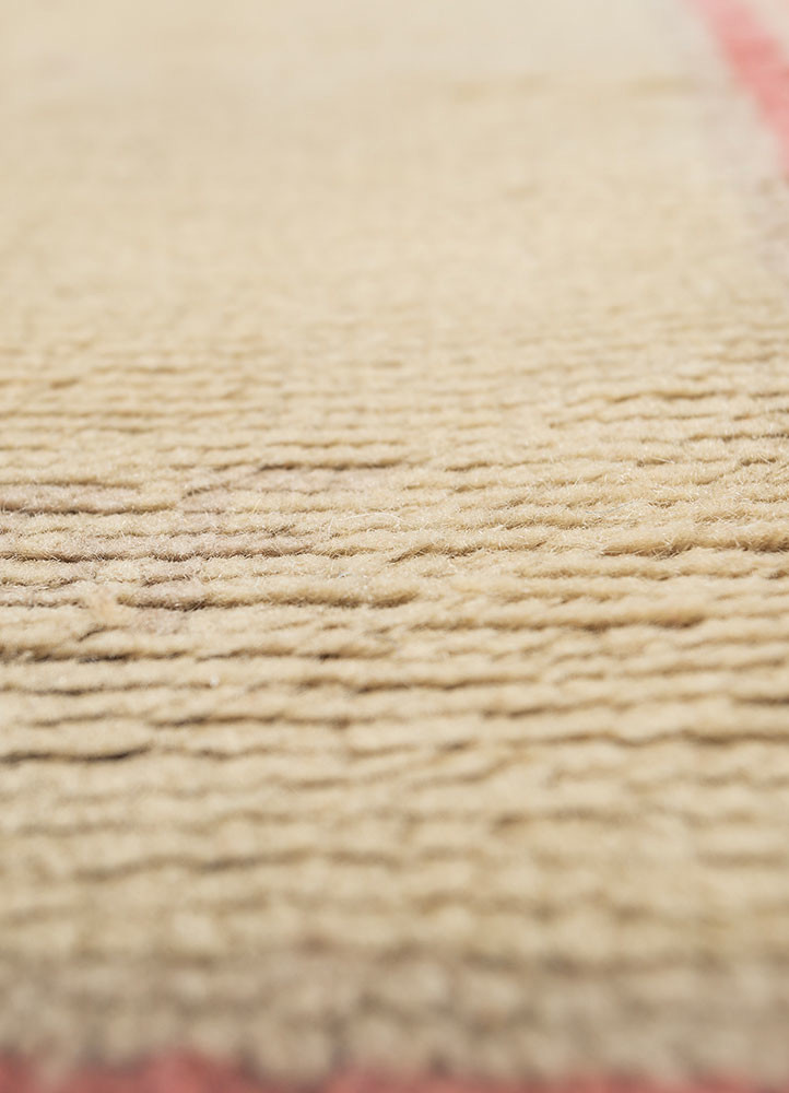 aalam gold wool hand knotted Rug - CloseUp aalam gold wool hand knotted Rug - CloseUp