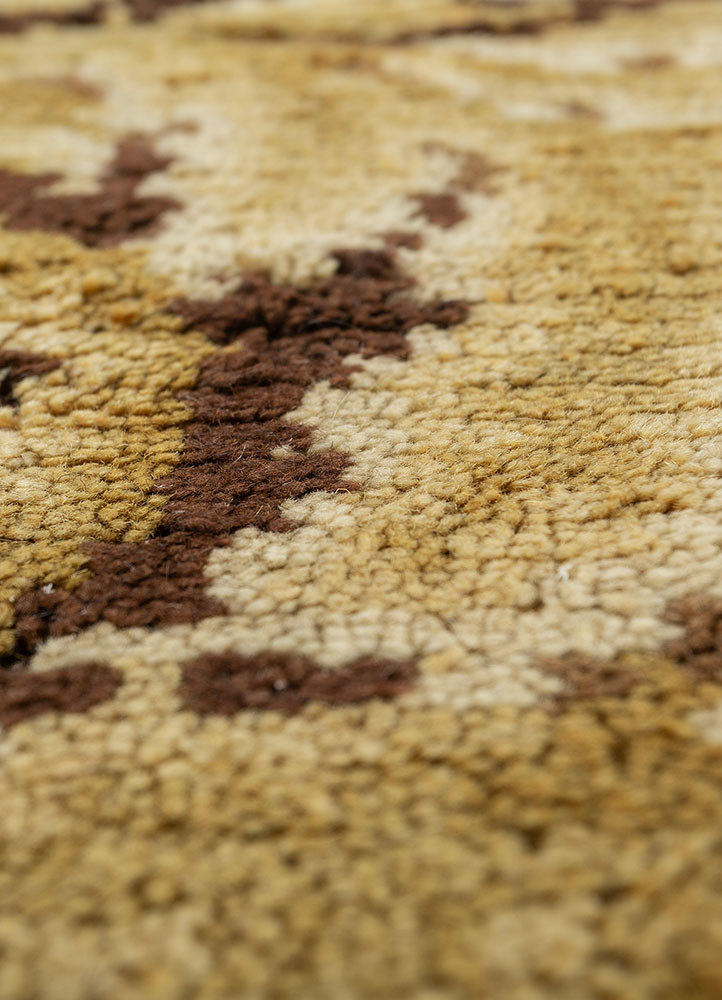aalam blue wool hand knotted Rug - CloseUp aalam blue wool hand knotted Rug - CloseUp