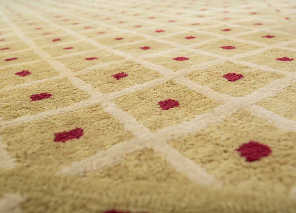 kora gold wool hand tufted Rug - CloseUp kora gold wool hand tufted Rug - CloseUp