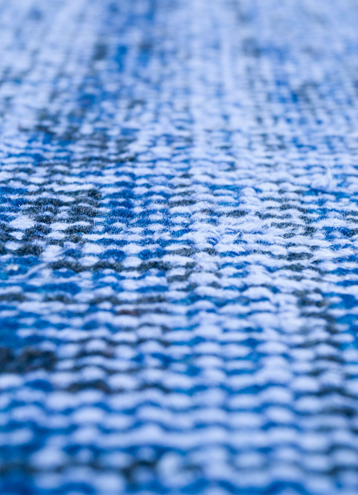 lacuna blue wool hand knotted Rug - CloseUp lacuna blue wool hand knotted Rug - CloseUp