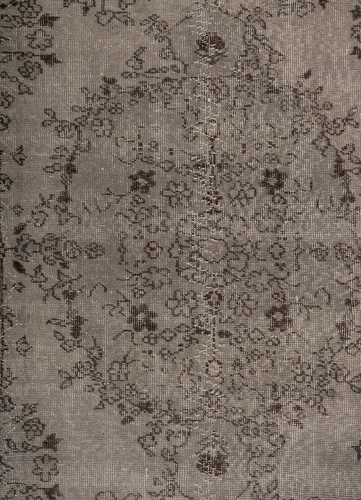 vintage blue wool hand knotted Rug - CloseUp vintage blue wool hand knotted Rug - CloseUp