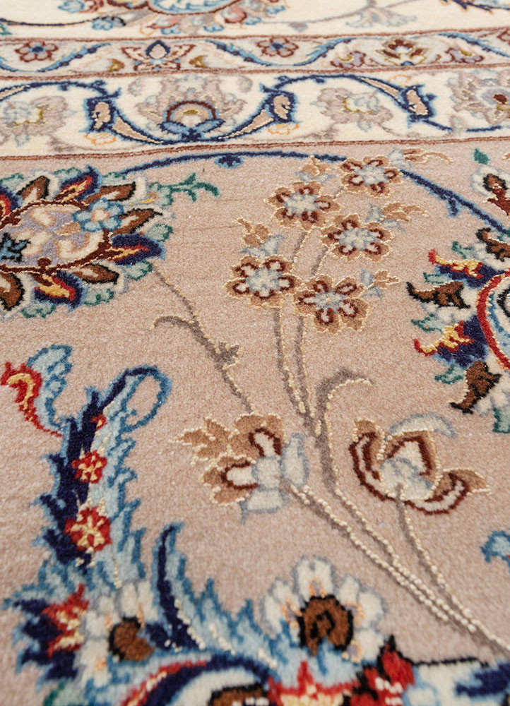 aalam red and orange wool and silk hand knotted Rug - CloseUp aalam red and orange wool and silk hand knotted Rug - CloseUp