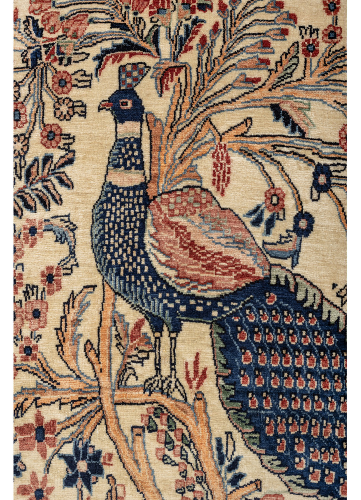 aprezo gold wool hand knotted Rug - CloseUp