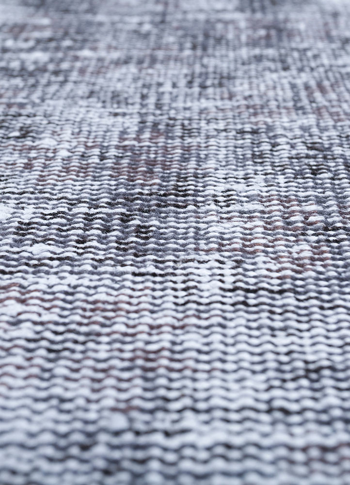 lacuna grey and black wool hand knotted Rug - CloseUp lacuna grey and black wool hand knotted Rug - CloseUp