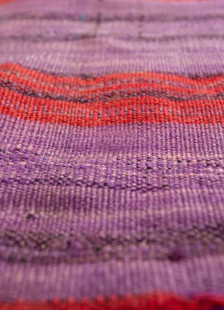 nuray pink and purple wool hand knotted Rug - CloseUp nuray pink and purple wool hand knotted Rug - CloseUp