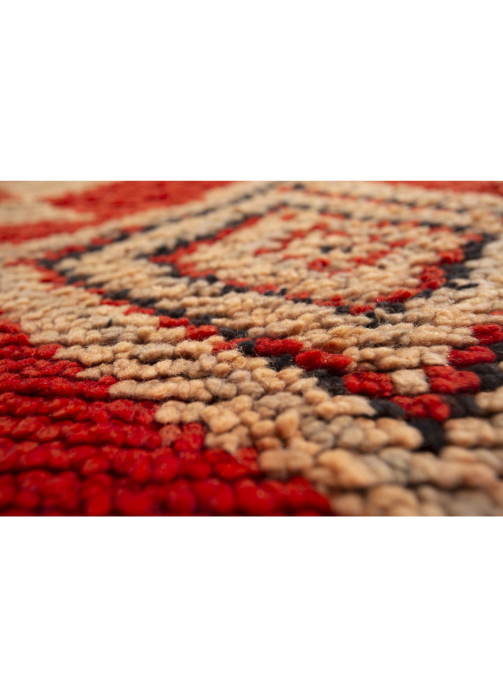 nayaab pink and purple wool flat weaves Rug - CloseUp